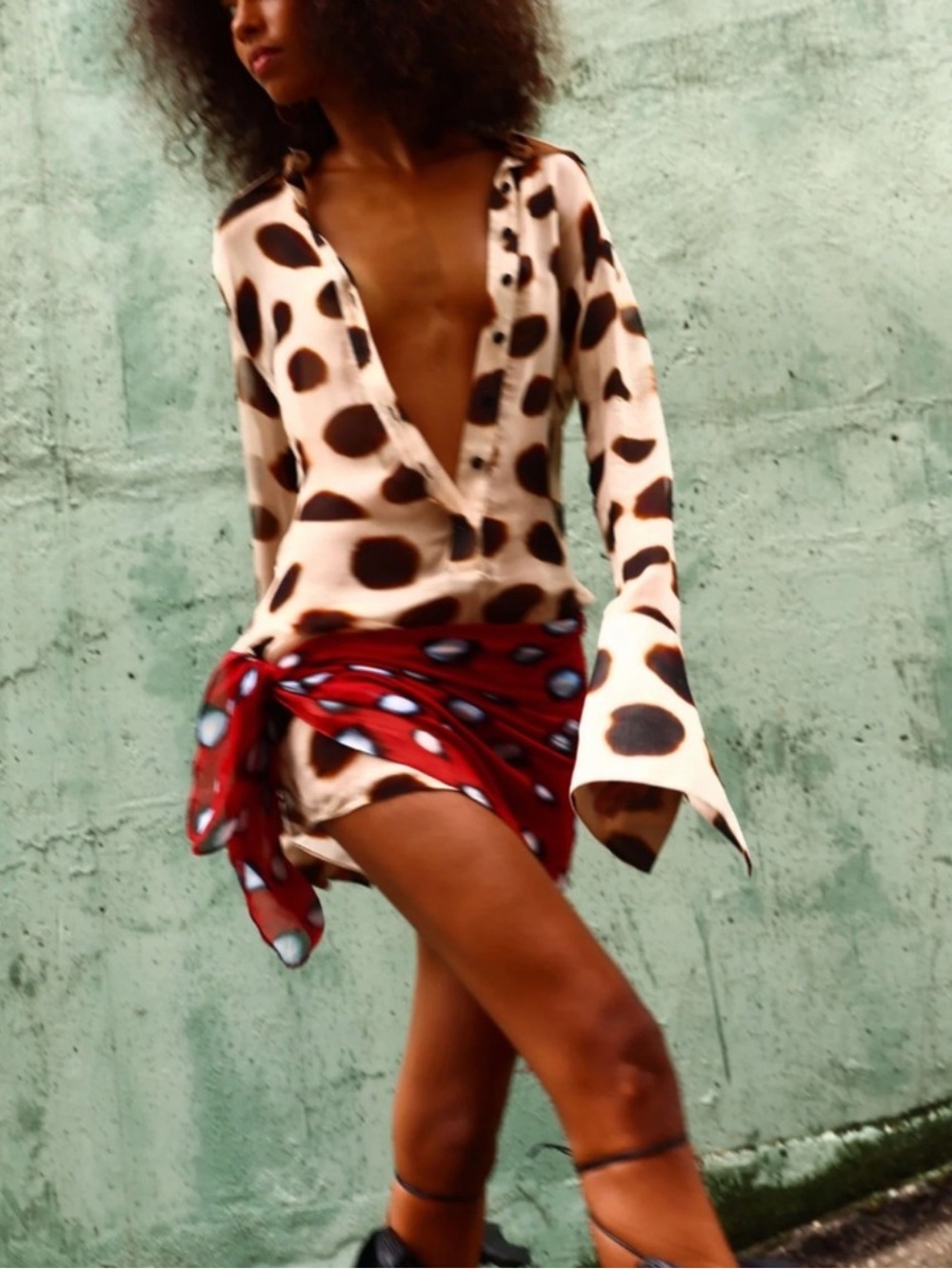 Rat & Boa NILAH SHIRT DRESS ANIMAL